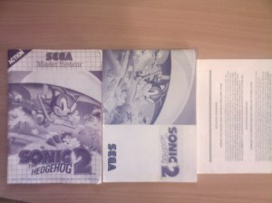 Sonic 2 sms manuals