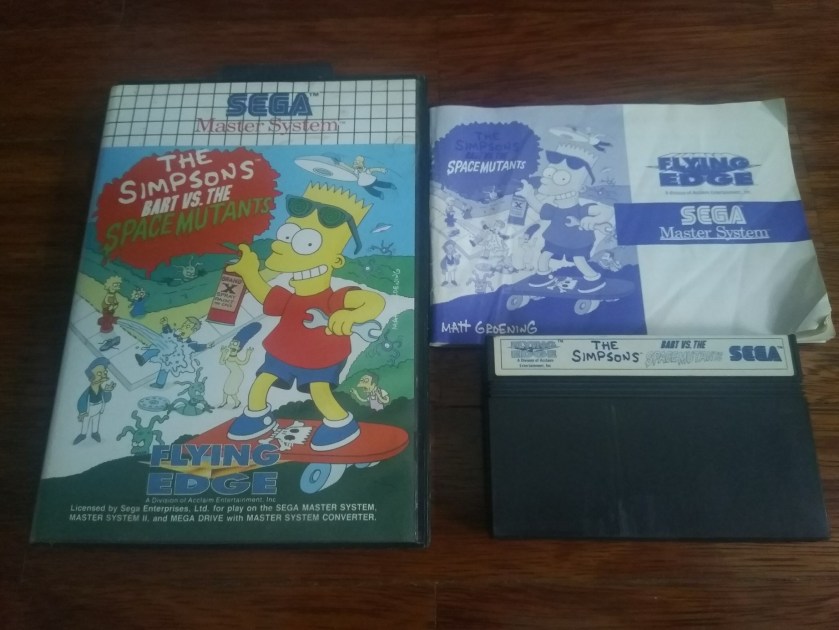 The Simpsons Bart vs Space Mutants - Sega Master System