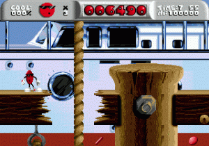 Os backgrounds são bem detalhados e o jogo como um todo está bem animado