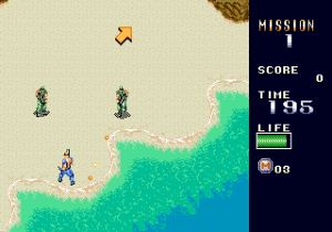 Aqui temos alguma liberdade de movimento, podendo explorar os níveis da forma como quisermos. Só não dá voltar para trás