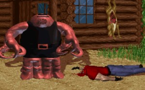 As fatalities geralmente resultam na decapitação do adversário. Mas ainda deixa ali uns glitchs...