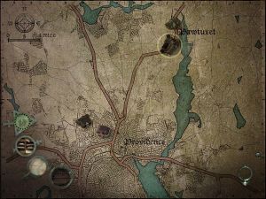 A partir de certa altura vamos poder usar o mapa e o mecanismo de "fast travel" para nos deslocarmos rapidamente para várias localizações.