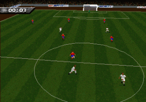 Ainda não consegui perceber bem se os jogadores são sprites 2D ou modelos poligonais muito rudimentares. Mas aposto no 2D