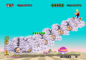 Ao contrário da versão Master System, o sprite scaling funciona muito bem nesta versão