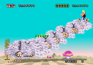 Ao contrário da versão Master System, o sprite scaling funciona muito bem nesta versão