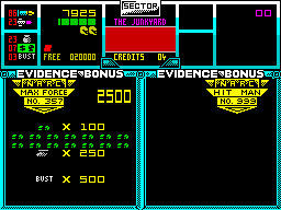 O dinheiro, drogas que apanhamos e apreeensões que fazemos traduzem-se em mais pontos no final do nível