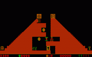 O primeiro nível não tem muito que saber, apenas temos de nos preocupar em apanhar a chave do lado direito da pirâmide antes de descer a "chaminé". Fora isso, os obstáculos são poucos