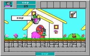 Em Word Rescue temos de associar palavras a figuras espalhadas pelos níveis