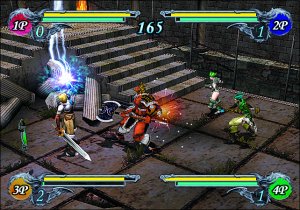 O modo The Duel, com recurso ao multitap, permite pancadaria até com 4 amigos!