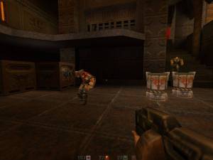 Uma das inovações do Quake II eram as marcas deixadas nos inimigos